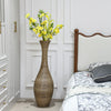 Elegant Beige Rattan Floor Vase - Perfect for any Space