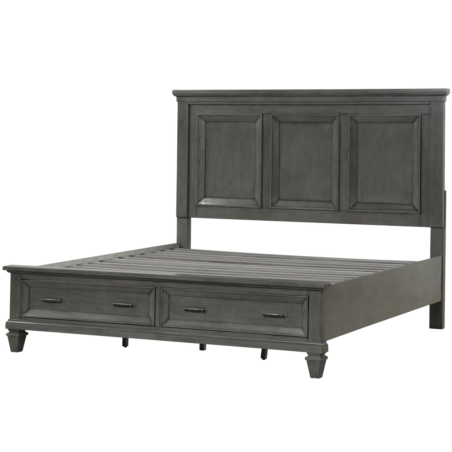 Cozy King Bedroom Set – Stylish Gray Furniture Ensemble