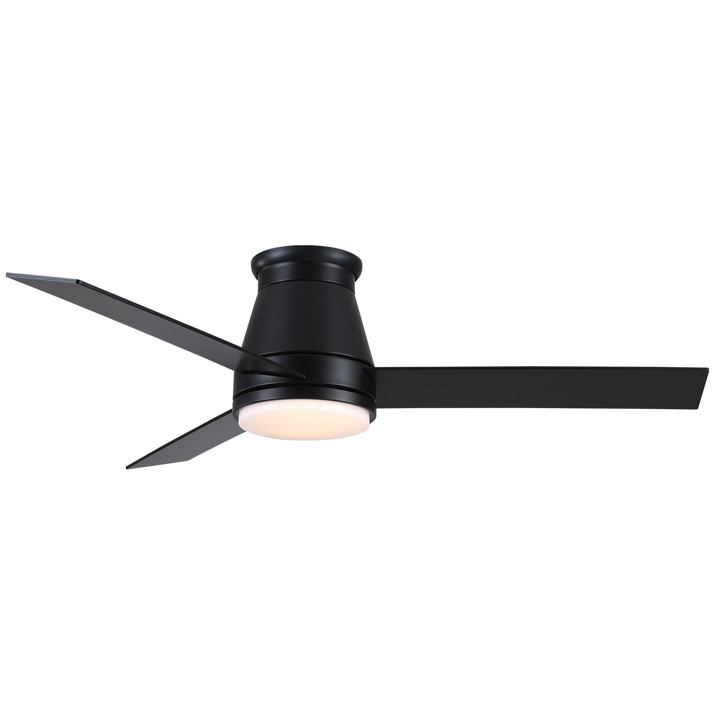 Sleek Black Ceiling Fan with Light