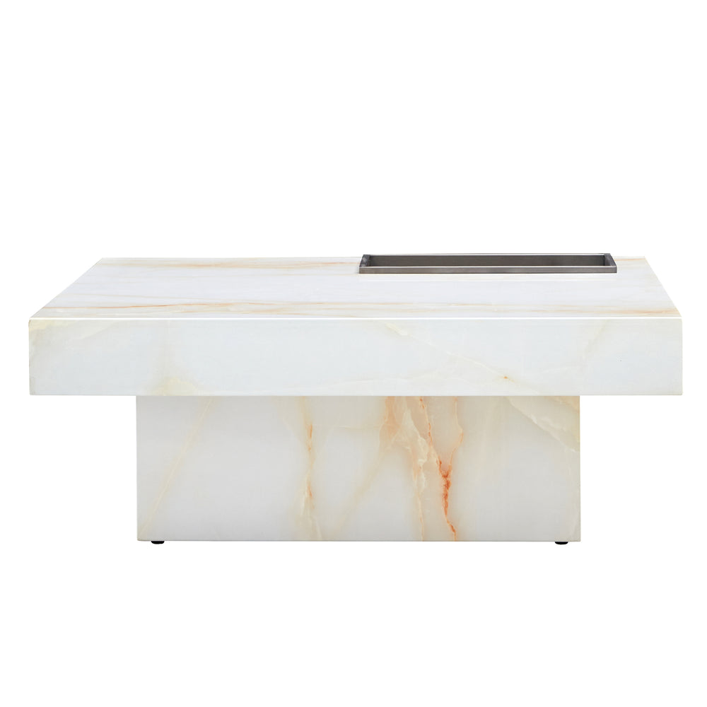 Elegant Marble-Inspired Coffee Table