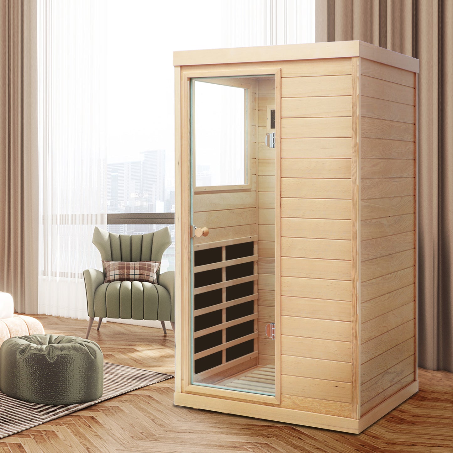 Cozy Corner Infrared Sauna for One