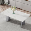 Chic White Marble Dining Table