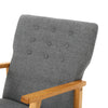 Cozy Rocking Chair in Gray Fabric