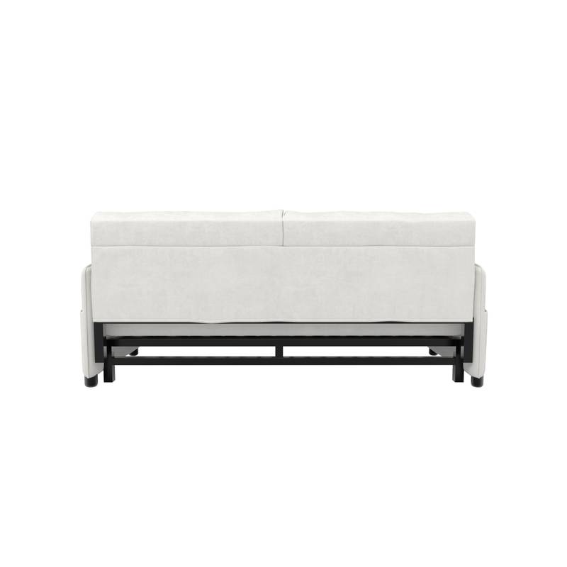 Cozy Convertible Velvet Sofa Bed with Storage