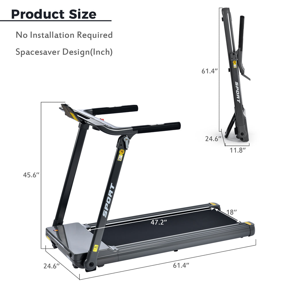 Compact Motorized Treadmill for Home Workouts