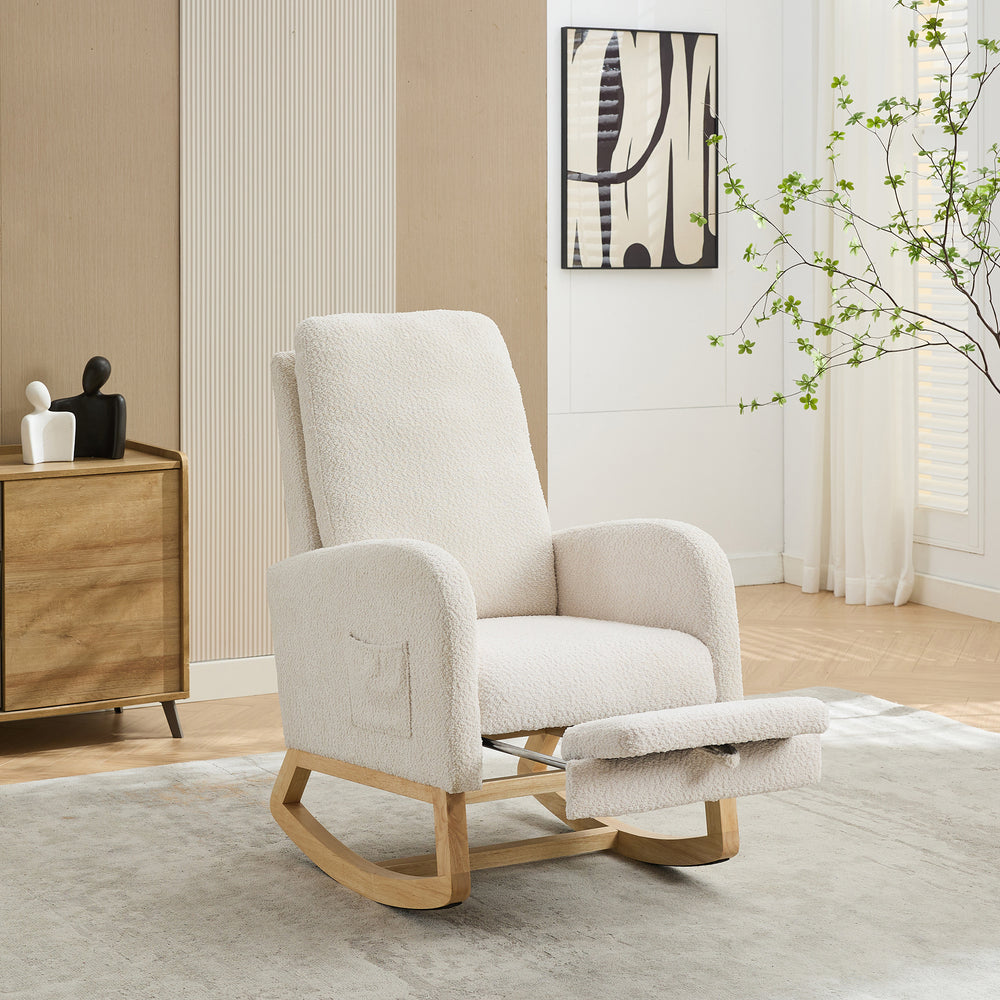 Cozy Glider Chair with Footrest - Perfect for Nursery & Living Room