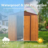 Woodgrain Charm Metal Shed