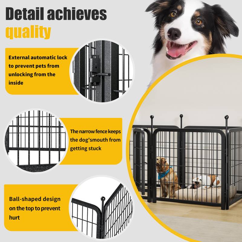 Ultimate Dog Playpen - Versatile & Foldable Pet Fence for All Sizes!