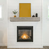 Rustic Charm Wall-Mount Fireplace Mantel & Shelf