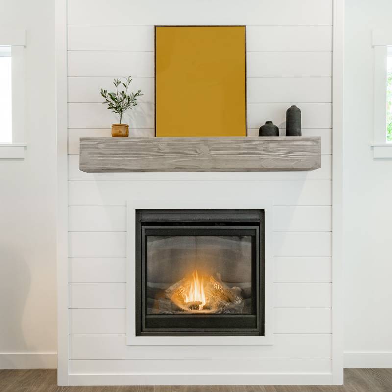 Rustic Charm Floating Mantel Shelf
