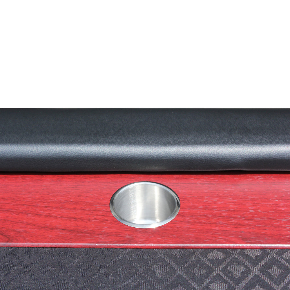 Luna Luxe Poker Table with Red Racetrack