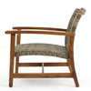 Chic Duo: Hampton Wood & Wicker Chairs