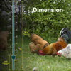 Heavy-Duty Metal Fence Posts - Pack of Ten