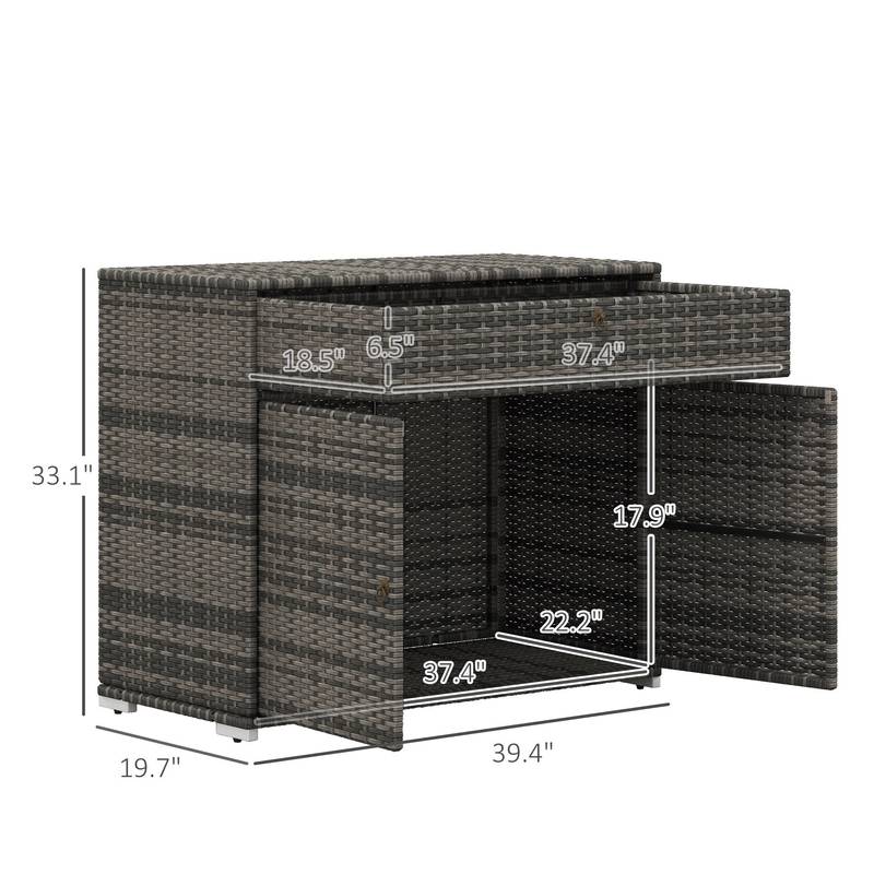 Sunny Rattan Towel & Toy Storage Cabinet