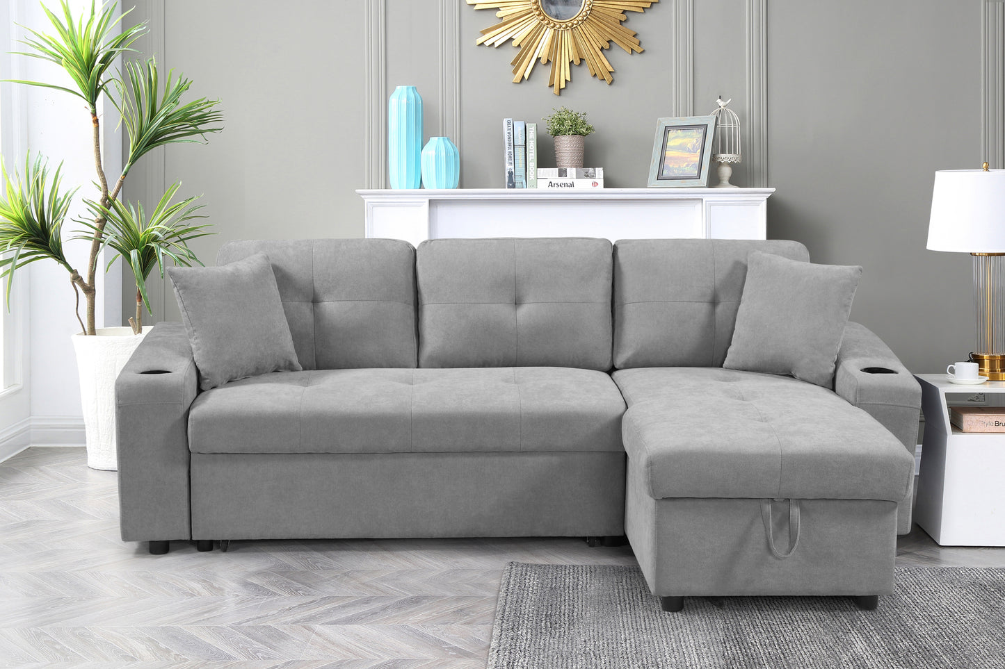 Cozy Corner Sofa with Hidden Storage