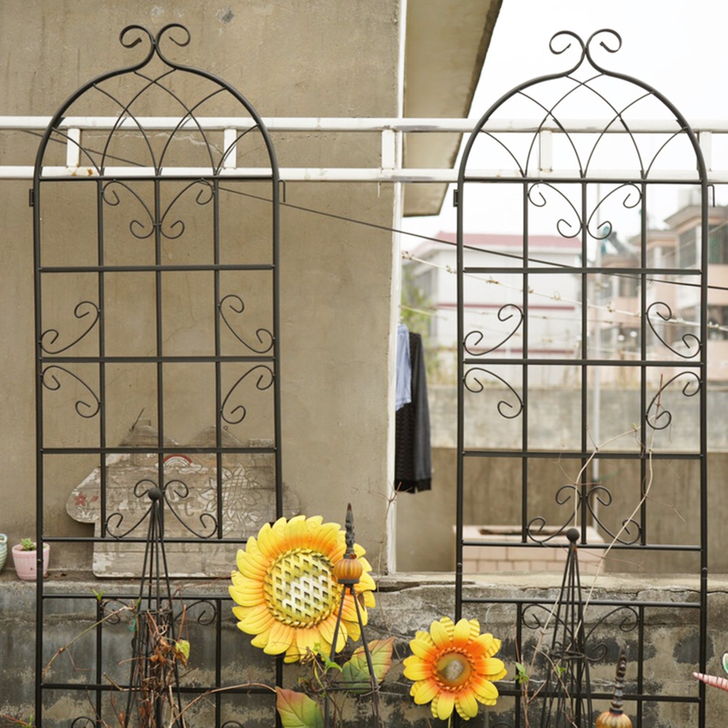 Garden Glory Trellis Set - Rustproof Support for Climbing Plants