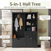 Chic Hallway Organizer with Bench and Storage
