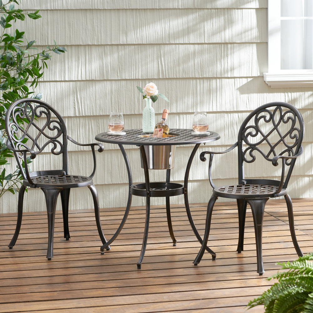 Chic Bistro Set with Ice Bucket