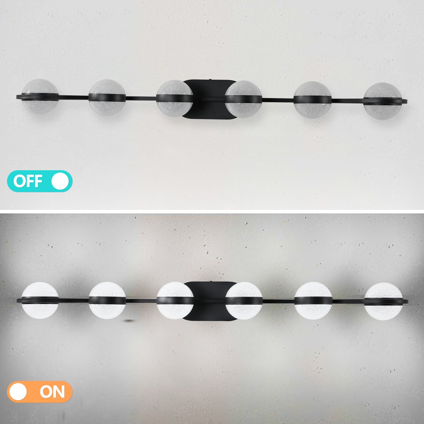 Chic Black LED Vanity Lights for Your Bathroom