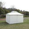 Cozy Outdoor Gazebo with Mosquito Net and Ventilated Roof