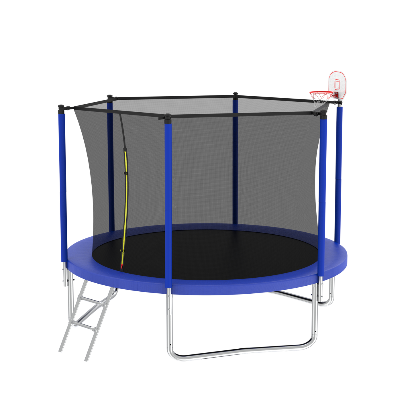 Jump & Play Trampoline with Basketball Hoop & Ladder