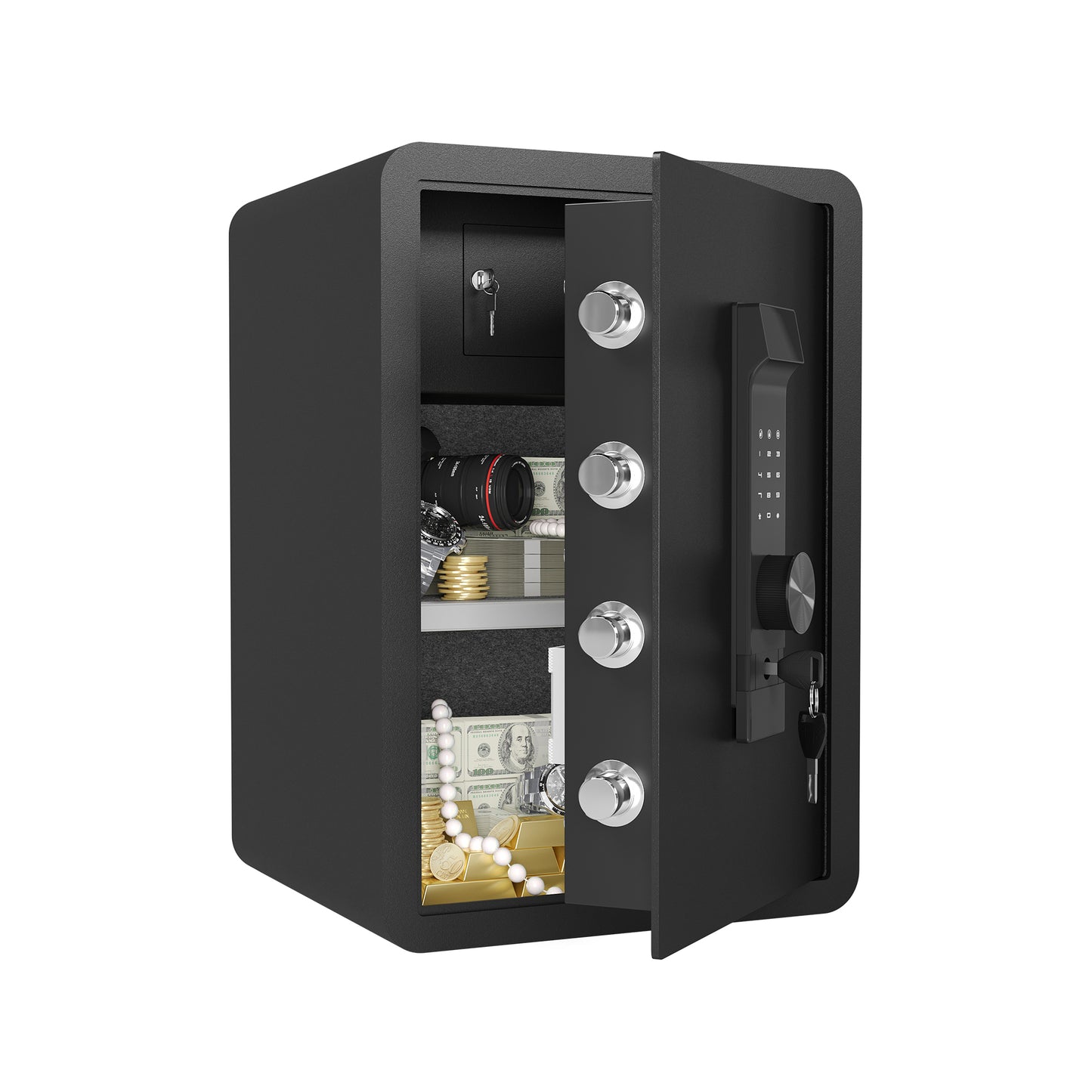 Ultimate Secure Safe: Fireproof & Waterproof Protection for Home, Office, & Hotel