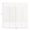 Wave Room Divider - Stylish Folding Privacy Screen for Home and Office