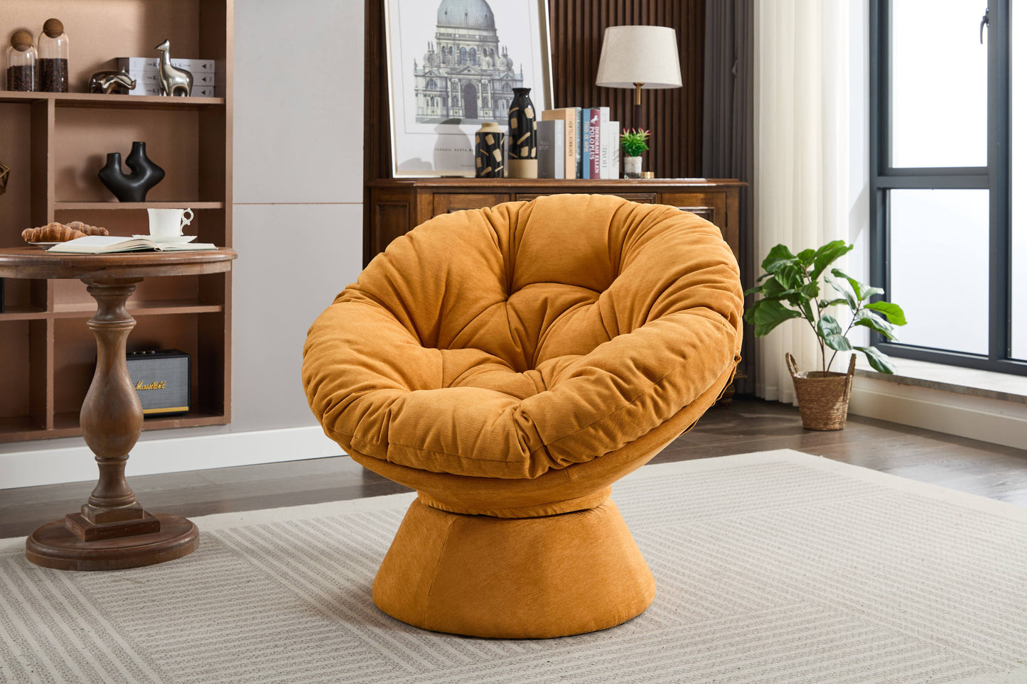 Cozy Swivel Papasan Chair