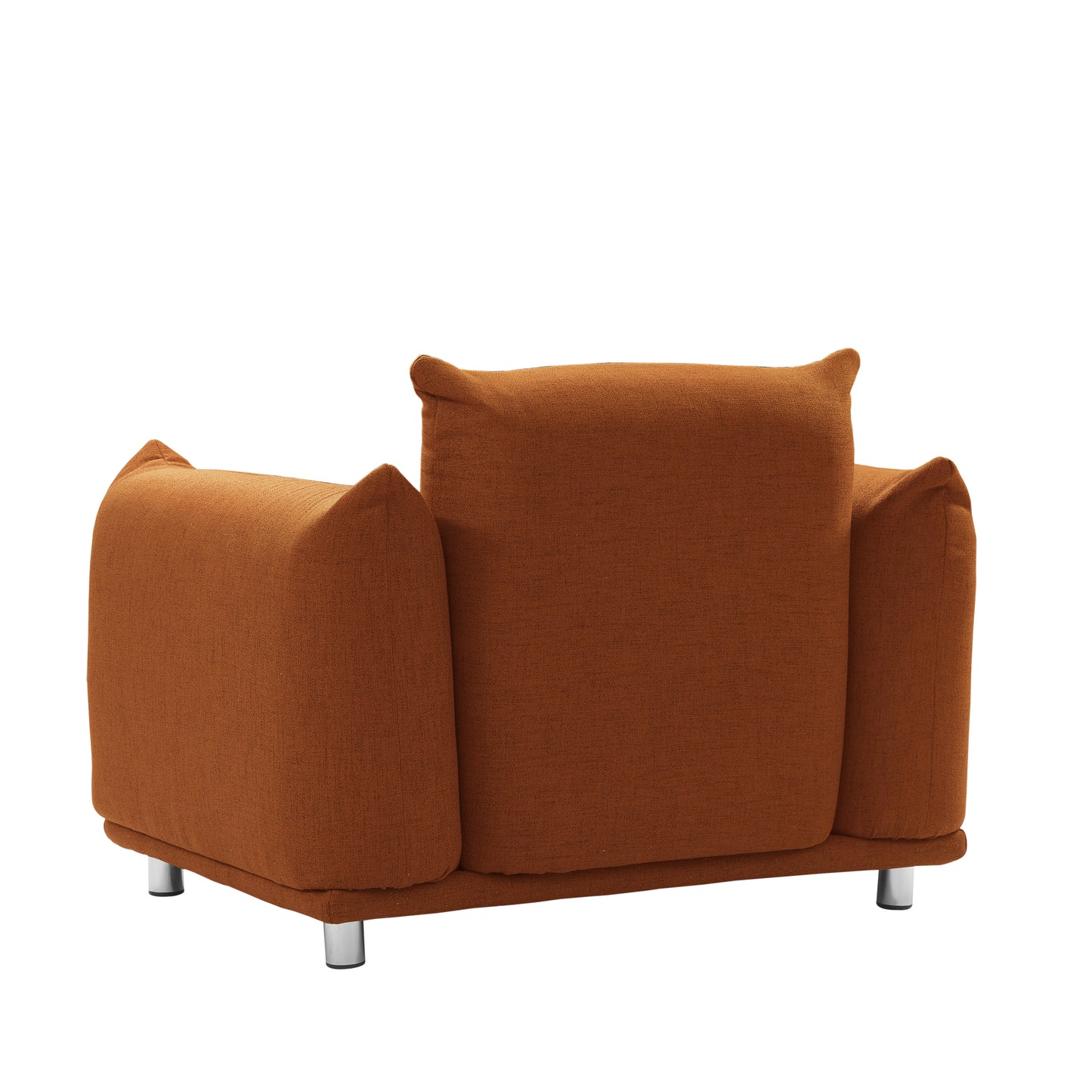 Rust Red Cozy Accent Chair