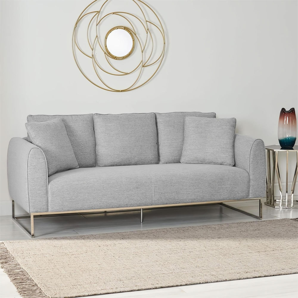 Chic & Cozy Gray 2-Seater Sofa