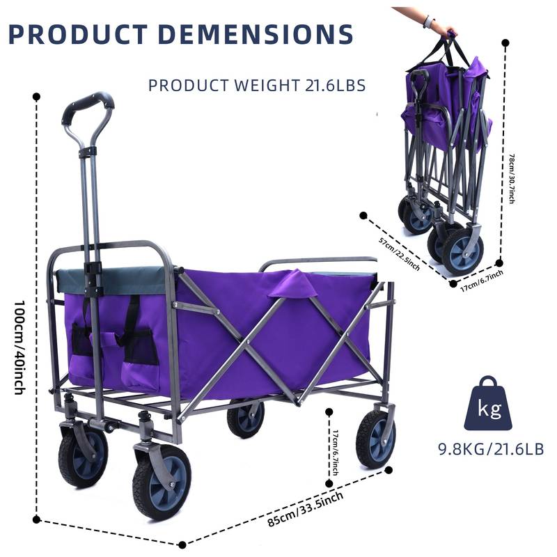 Versatile Folding Beach Cart