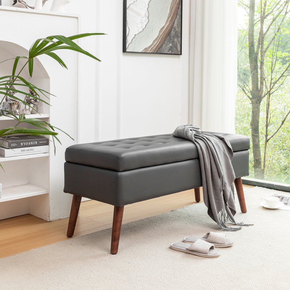 Cozy Storage Ottoman Bench