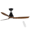 Sleek Black Ceiling Fan with LED Glow