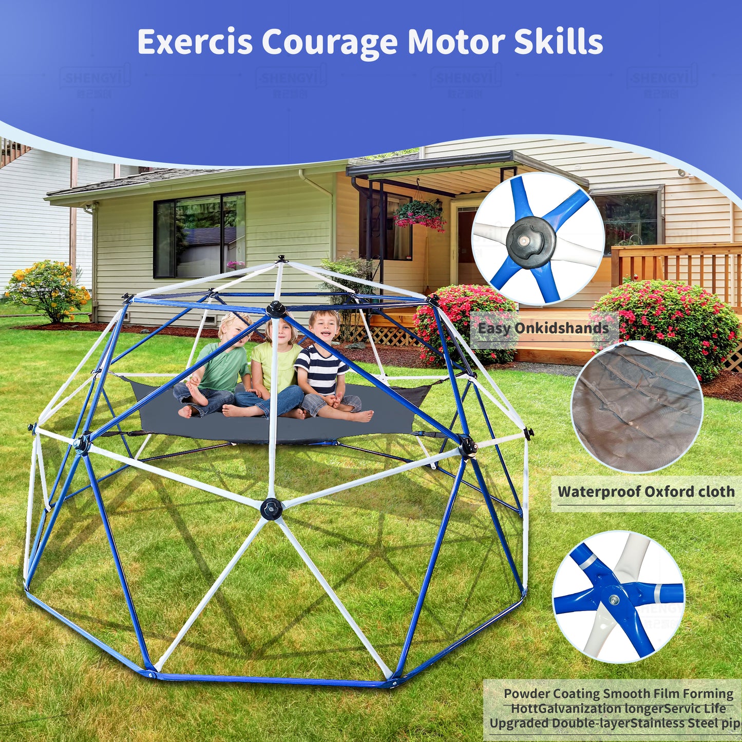 Kids' Adventure Climbing Dome with Hammock