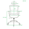 Comfy Grey Mesh Office Chair with Adjustable Features