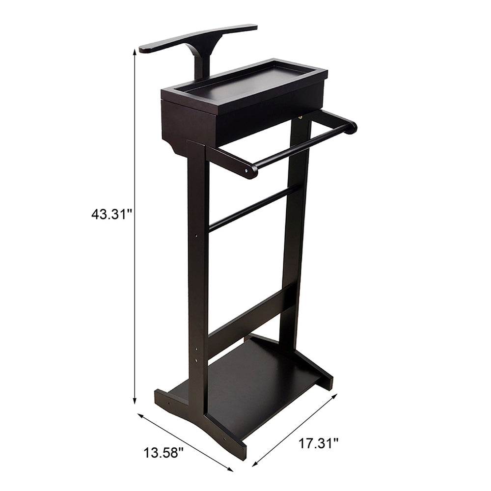 Versatile Black Garment Rack & Storage Stand