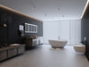 Elegant Soaking Tub - Freestanding Matte White Bliss