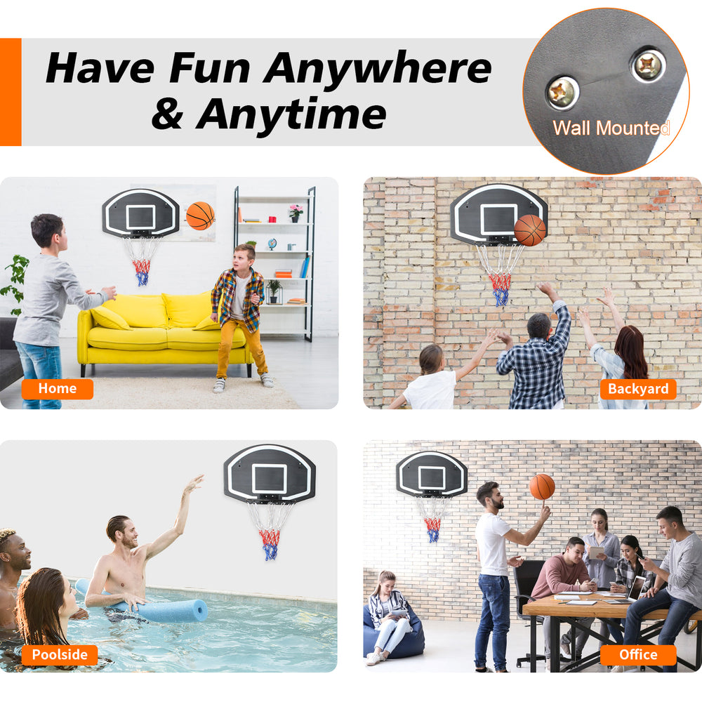 Ultimate Wall-Mount Basketball Hoop - Indoor & Outdoor Fun!