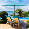 Turquoise Patio Umbrella with Easy Tilt and Crank