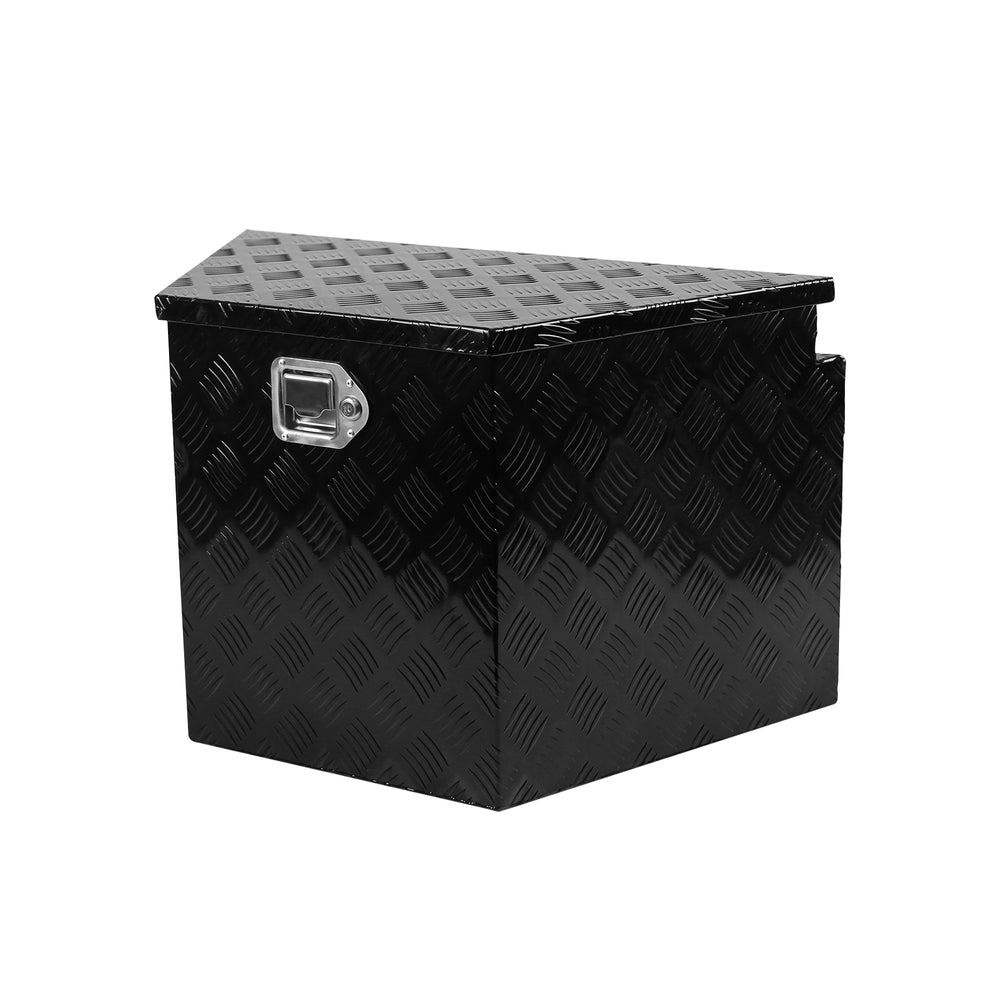 Aluminum Diamond Plate Trailer Tongue Box - Secure Storage Chest for Trucks & RVs