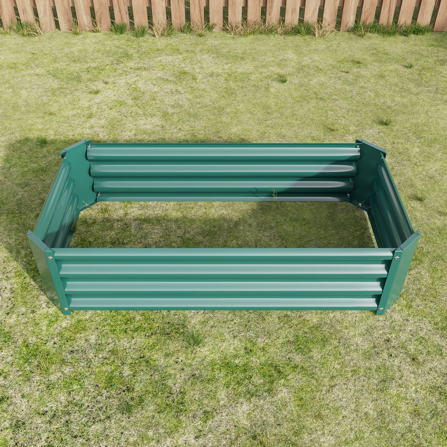 Veezyo Rectangular Metal Garden Bed - Perfect for Flowers & Veggies!