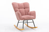 Cozy Pink Tufted Rocker