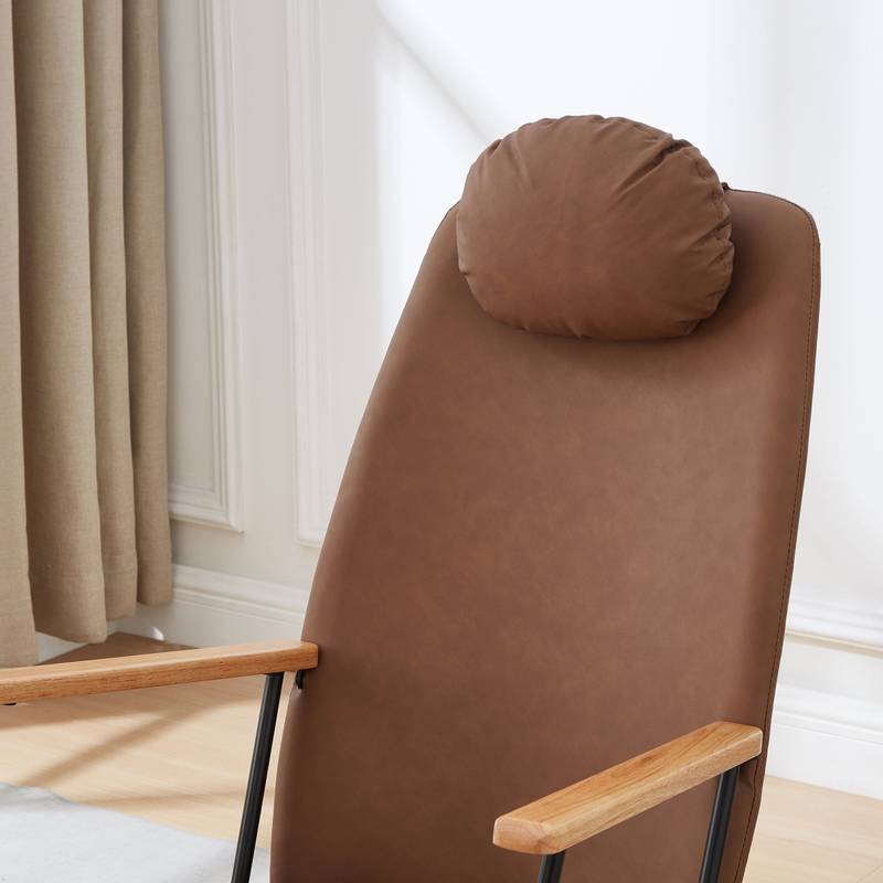 Cozy Rocking Chair with Adjustable Headrest