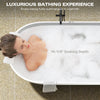 Matte White Luxury Freestanding Soaking Tub