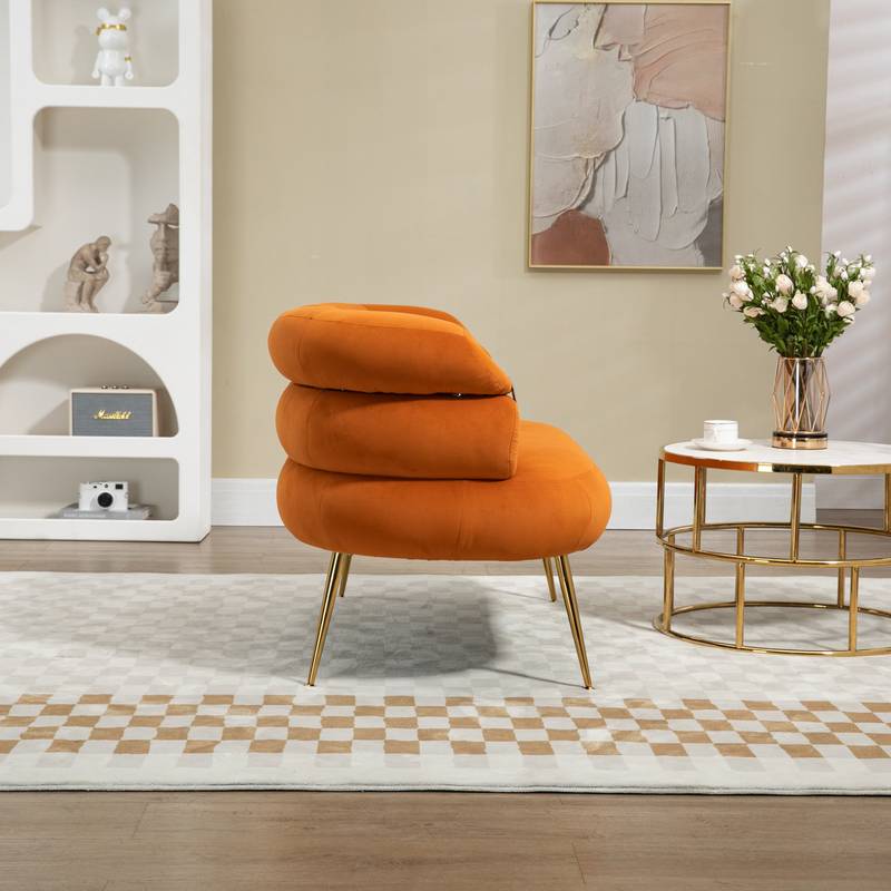 Chic Mini Loveseat in Orange