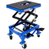 Blue Hydraulic Motorcycle Scissor Lift Jack