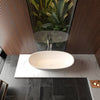 Luxury Soaking Stone Bathtub - Elegant Matte White Design