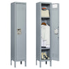 Secure Gray Metal Locker for Home or Office