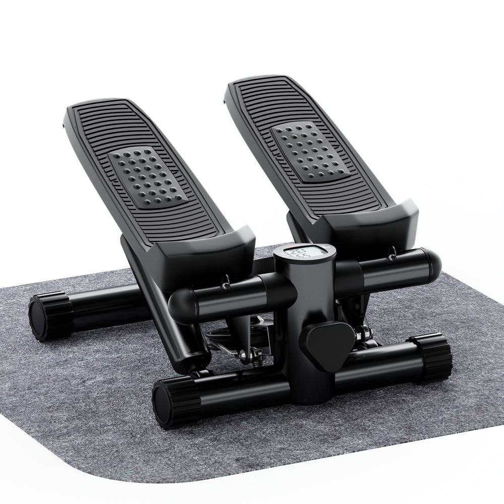 Silent Mini Stepper with Bands - Portable Total Body Workout!