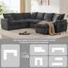 Chic Modular U-Shaped Sofa Set